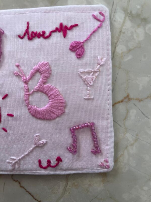 Hand embroidered Coaster
