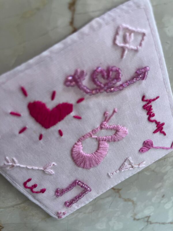 Hand embroidered Coaster