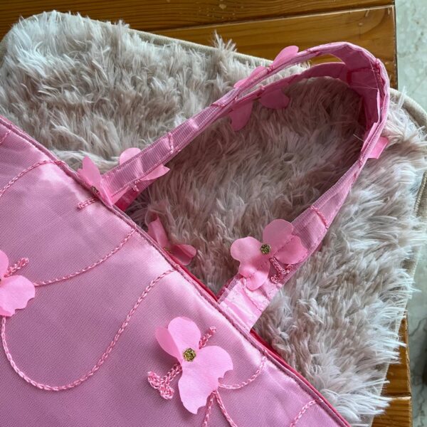 Pink Butterfly Tote - Image 5