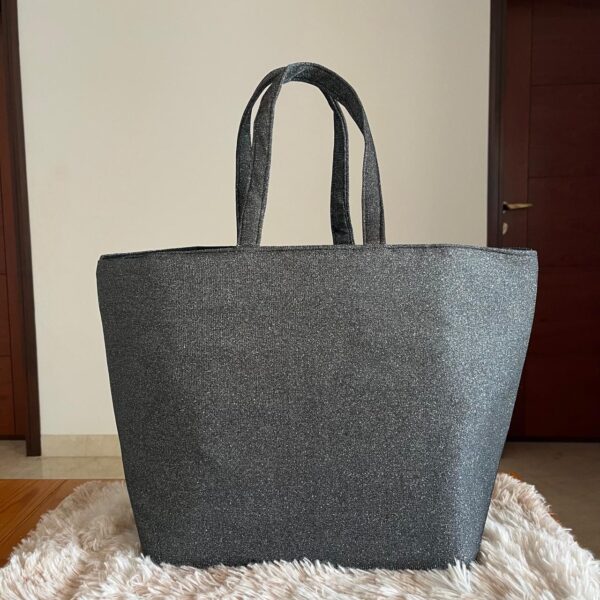 Black Shimmer Tote - Image 2