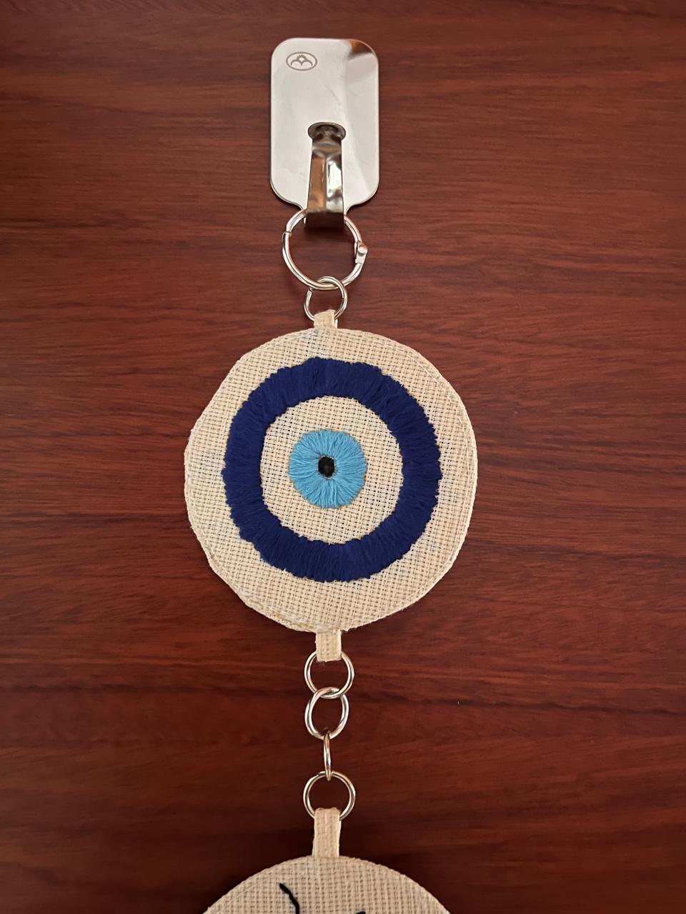 Evil Eye Wall Hanging with Tri Shakthi & Hamsa Hand
