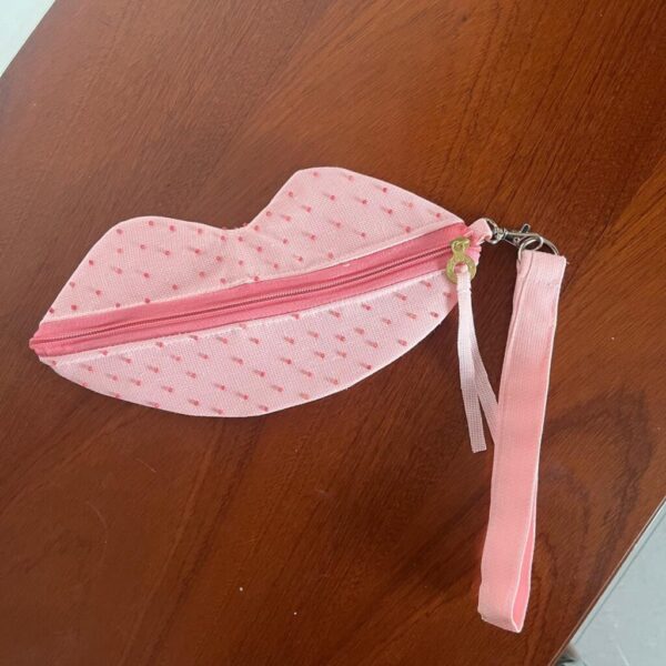Pink Lip-Shaped Wallet