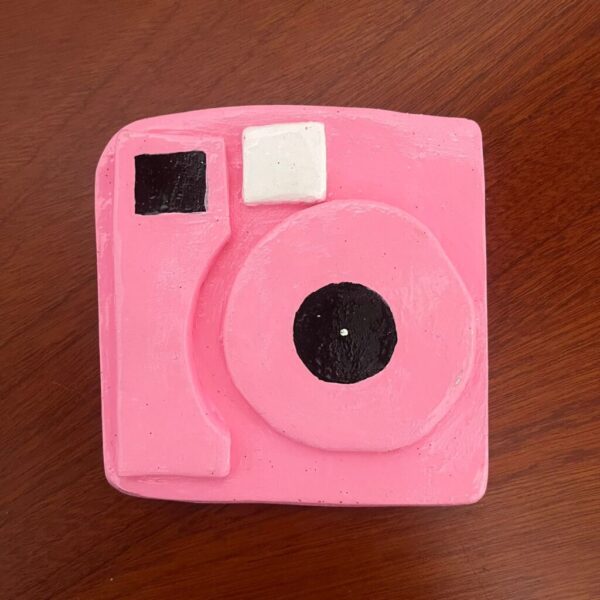 Pink Camera Photo Holder