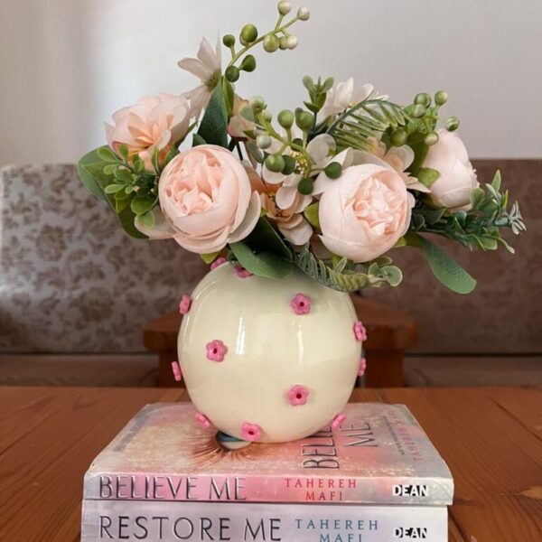 Pink flower Vase