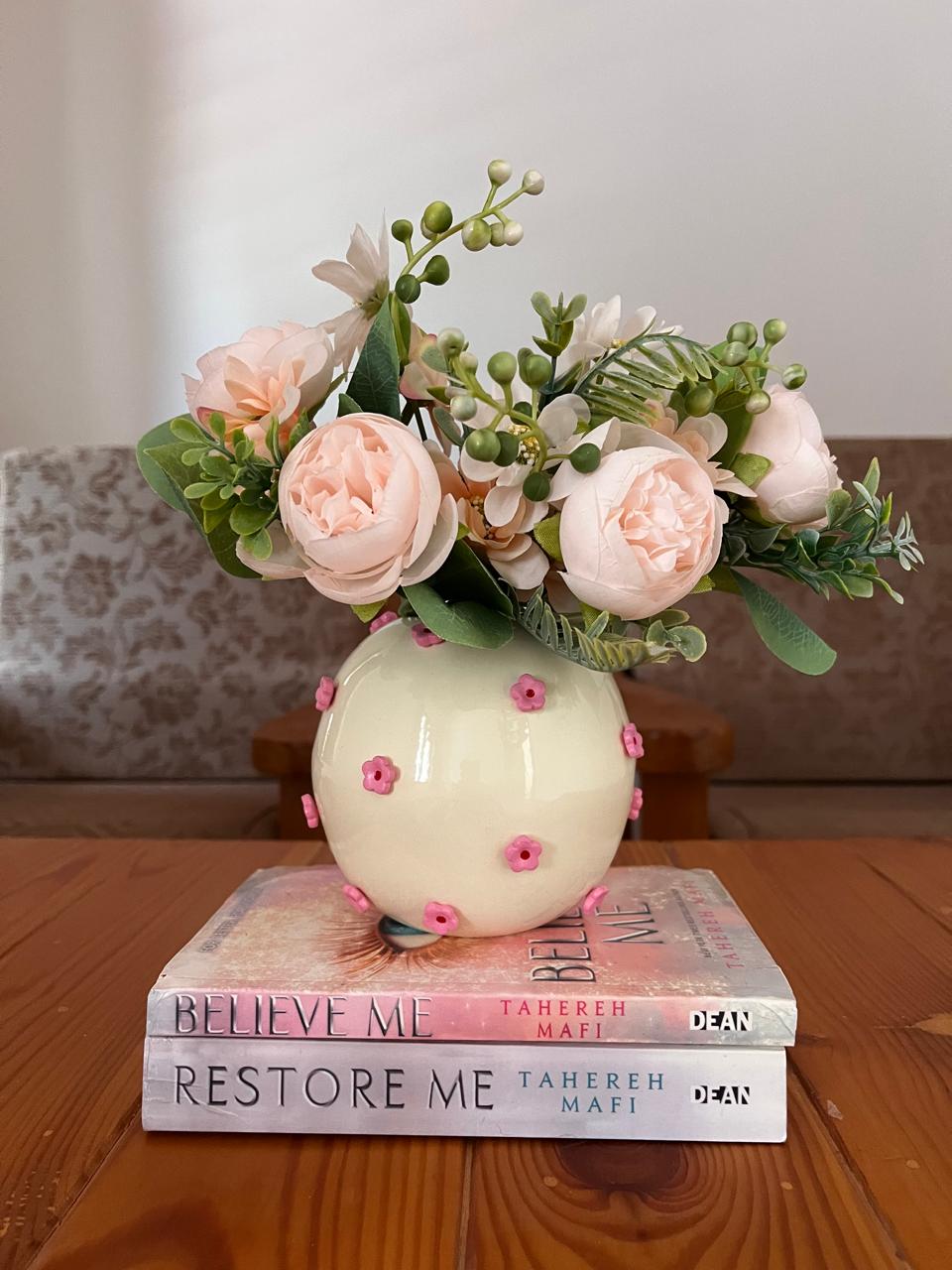 Pink flower Vase