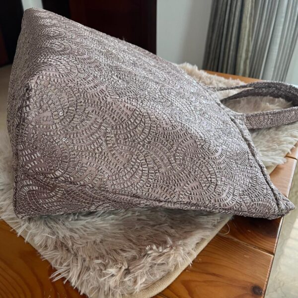 Lace Shimmer Tote