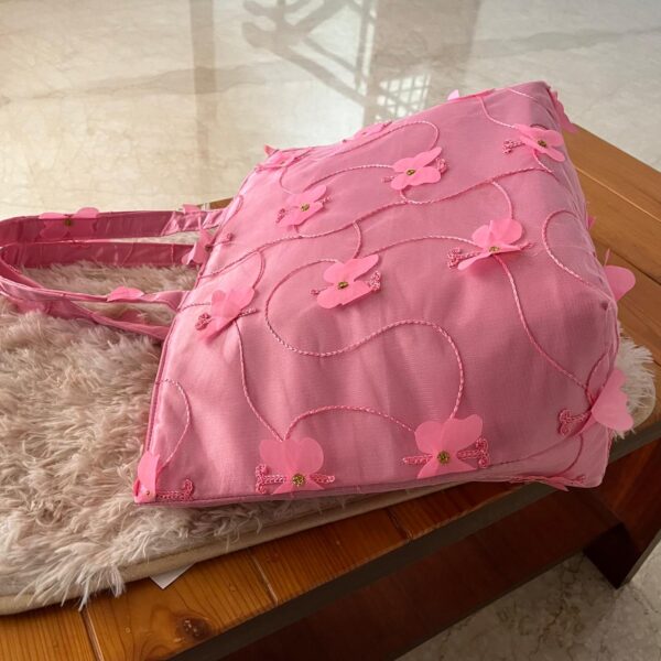 Handbag Pink Butterfly Tote