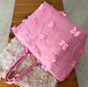 Handbag Pink Butterfly Tote