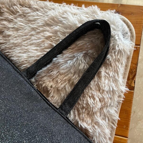 Black Shimmer Tote
