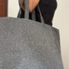 Black Shimmer Tote