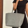 Black Shimmer Tote