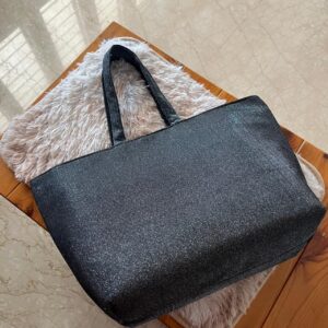 Handbag Black Shimmer Tote
