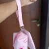 Hand Embroidered Jute Wristlet – “Happy Crush”