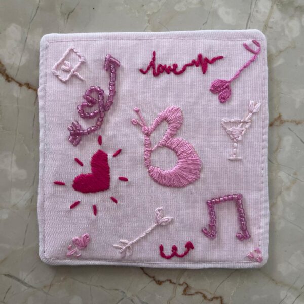 Hand Embroidered Coaster