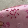 Makeup Pouch Hand Embroidered Make-Up Pouch – “Happy Crush”