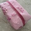 Makeup Pouch Hand Embroidered Make-Up Pouch – “Happy Crush”