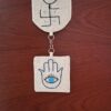Evil Eye Wall Hanging with Tri Shakthi & Hamsa Hand