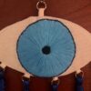 Wall hanging Evil Eye Wall Hanging with Blue Silk Tassel