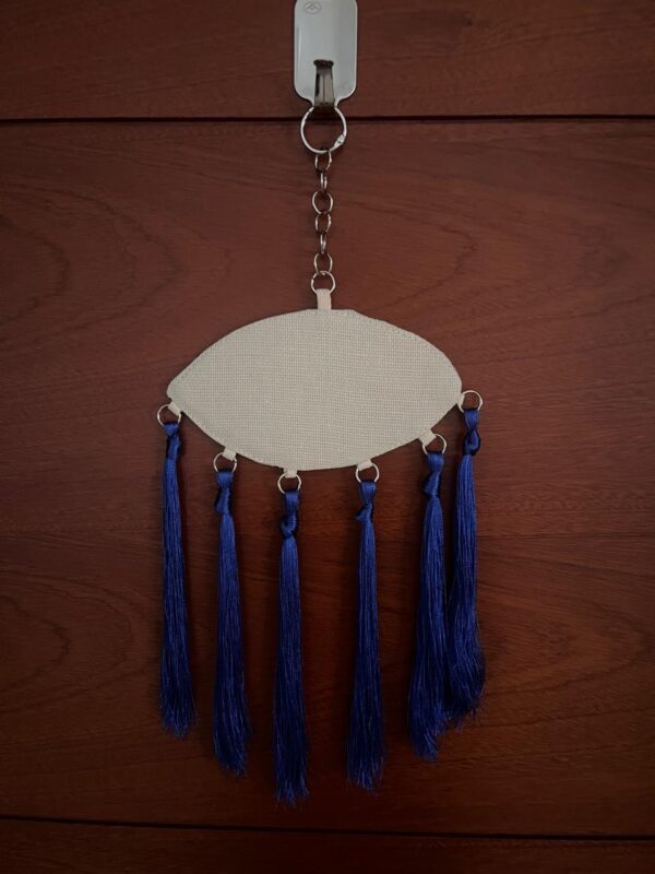 Wall hanging Evil Eye Wall Hanging with Blue Silk Tassel