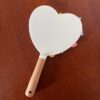 Heart Handheld Mirror with Charms