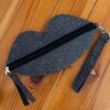 Wallet Black Lip-Shaped Wallet