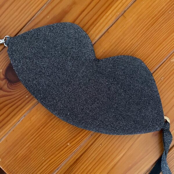 Wallet Black Lip-Shaped Wallet
