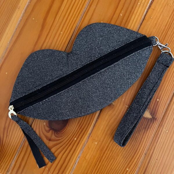 Wallet Black Lip-Shaped Wallet